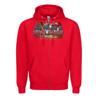 Red Take me out to ball game baseball Zipper Hoodie - HowdyJamesFarm
