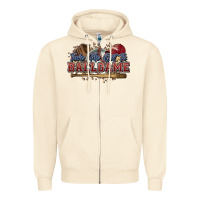 Sandshell Take me out to ball game baseball Zipper Hoodie - HowdyJamesFarm