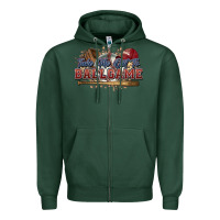 Sports Green Take me out to ball game baseball Zipper Hoodie - HowdyJamesFarm