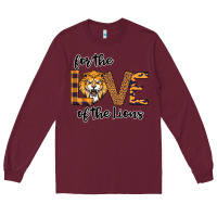 Burgundy For the Love of the Lions Long Sleeve Tee - Bettercallsaul
