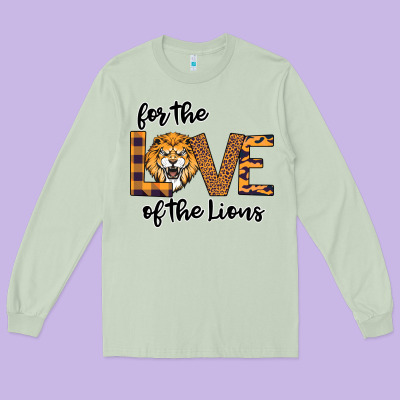 For The Love Of The Lions Long Sleeve Tee Designed By Bettercallsaul