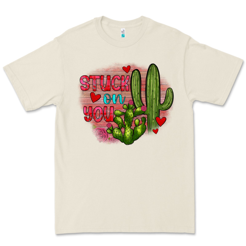Stuck On You Cactus Premium Tee by JahusDesignShop | Teevron