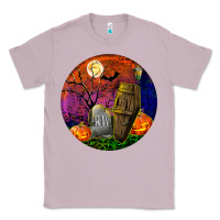 Lilac halloween round Classic Tee - BundleAndBundleShop
