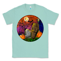Seafoam halloween round Classic Tee - BundleAndBundleShop