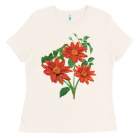 Bone tithonia fiesta del sol sunflower Ladies Tee - LillyAllenDesigns