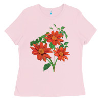 Bubblegum Pink tithonia fiesta del sol sunflower Ladies Tee - LillyAllenDesigns