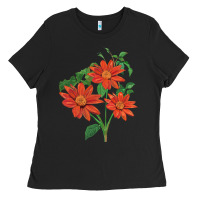 Black tithonia fiesta del sol sunflower Ladies Tee - LillyAllenDesigns