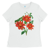 White tithonia fiesta del sol sunflower Ladies Tee - LillyAllenDesigns