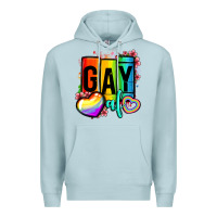 Blue Mist gay af Premium Hoodie - OliviaCreatesArt