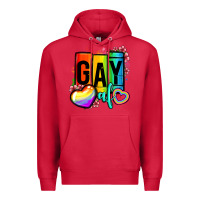 Cardinal gay af Premium Hoodie - OliviaCreatesArt