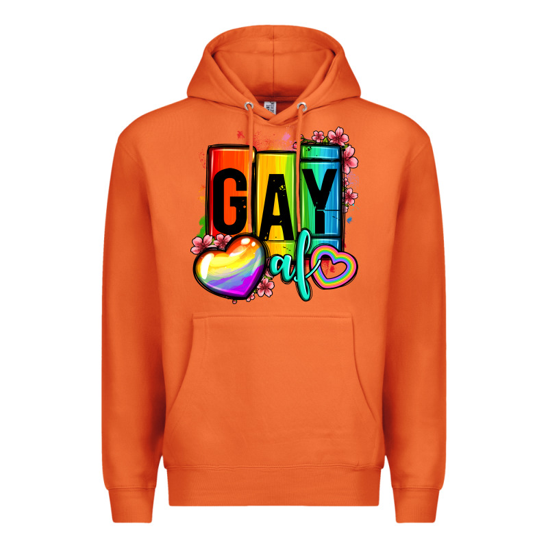 Gay Af Premium Hoodie by OliviaCreatesArt | Teevron