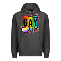 Charcoal Heather gay af Premium Hoodie - OliviaCreatesArt
