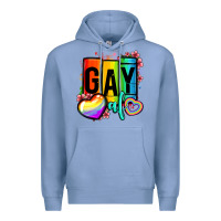 Colony Blue gay af Premium Hoodie - OliviaCreatesArt