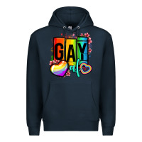 Navy gay af Premium Hoodie - OliviaCreatesArt