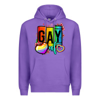 Purple gay af Premium Hoodie - OliviaCreatesArt