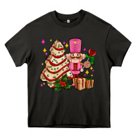 Asphalt christmas tree cake and nutcracker with gifts ado Heavy Core Tee - AdoDesignShop