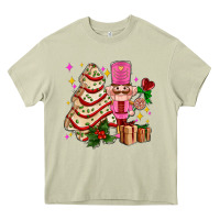 Mossy christmas tree cake and nutcracker with gifts ado Heavy Core Tee - AdoDesignShop