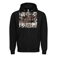 Black mama cowhide cowgirl Zipper Hoodie - CowGirlArtShop