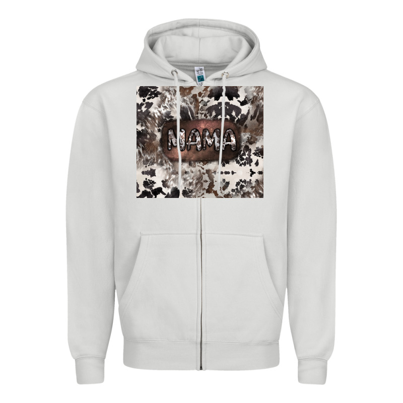 Mama Cowhide Cowgirl Zipper Hoodie by CowGirlArtShop | Teevron
