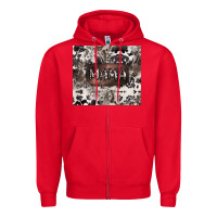 Red mama cowhide cowgirl Zipper Hoodie - CowGirlArtShop