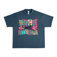 Midnight Navy hugs and kisses Urban Heavy Tee - LillyAllenDesigns