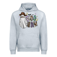 Heather Grey Boo Haw Urban Hoodie - CowhideDigitalArt