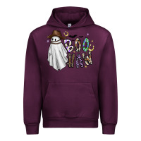 Mauve Wine Boo Haw Urban Hoodie - CowhideDigitalArt