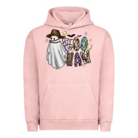 Pigment Salmon Boo Haw Urban Hoodie - CowhideDigitalArt