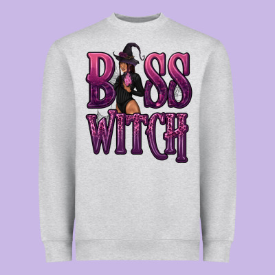 Boss Witch Heavyweight Sweatshirt Designed By Texasbilliewilder