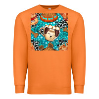 Carrot dog coffee cups and food container with cowhide seamless pattern bbs Premium Sweatshirt - BundleAndBundleShop