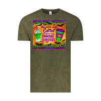 Vintage Olive this witch needs coffee before any hocus pocus tumbler Vintage Tee - BundleAndBundleShop