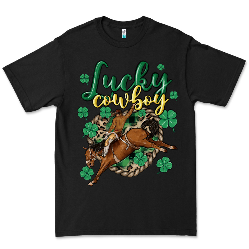 Lucky Cowboy Premium Tee by MaliasSmallBusiness | Teevron