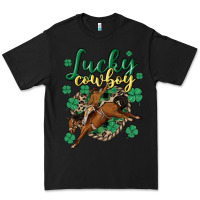 Black lucky cowboy Premium Tee - MaliasSmallBusiness