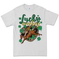 Dove Grey lucky cowboy Premium Tee - MaliasSmallBusiness