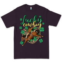 Plum lucky cowboy Premium Tee - MaliasSmallBusiness