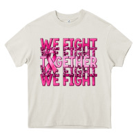 Cream together we fight cancer Heavy Core Tee - NancyCooperArtShop