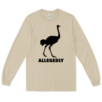 Mushroom ALLEGEDLY FUNNY OSTRICH Long Sleeve Tee - Bettercallsaul
