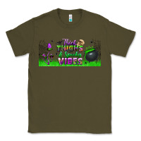 Army Green thick thighs and spooky vibes libbey glass Classic Tee - BundleAndBundleShop