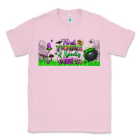 Bubblegum Pink thick thighs and spooky vibes libbey glass Classic Tee - BundleAndBundleShop