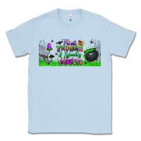 Dusty Blue thick thighs and spooky vibes libbey glass Classic Tee - BundleAndBundleShop