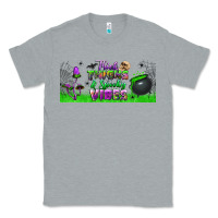 Heather Grey thick thighs and spooky vibes libbey glass Classic Tee - BundleAndBundleShop