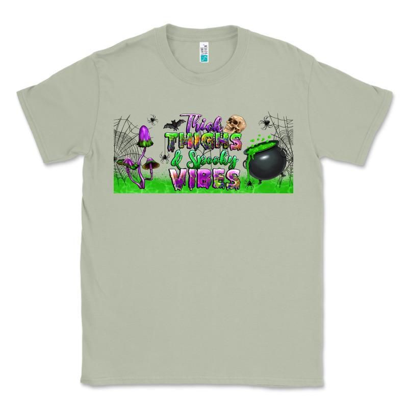 Thick Thighs And Spooky Vibes Libbey Glass Classic Tee by BundleAndBundleShop | Teevron