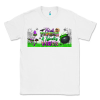White thick thighs and spooky vibes libbey glass Classic Tee - BundleAndBundleShop