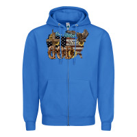 True Royal One nation under god 4th of july Zipper Hoodie - HowdyJamesFarm