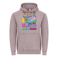 Vintage Zinc rolling into fourth grade Vintage Hoodie - BundleAndBundleShop