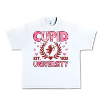 White cupid university Urban Heavy Tee - LillyAllenDesigns