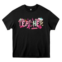 Black cancer awareness teacher Heavy Core Tee - NancyCooperArtShop