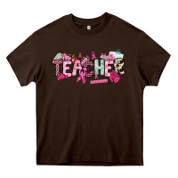Chocolate Brown cancer awareness teacher Heavy Core Tee - NancyCooperArtShop
