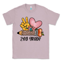 Lilac peace love 2nd grade Classic Tee - JahusDesignShop
