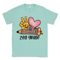 Seafoam peace love 2nd grade Classic Tee - JahusDesignShop